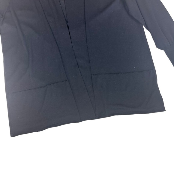 Eileen Fisher black 💯% wool open front cardigan sweater pockets 3X plus size - Picture 13 of 16